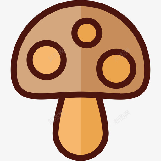 蘑菇弹簧34线形颜色图标svg_新图网 https://ixintu.com 弹簧34 线形颜色 蘑菇