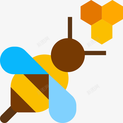 蜜蜂农业和园艺5平坦图标svg_新图网 https://ixintu.com 农业和园艺5 平坦 蜜蜂