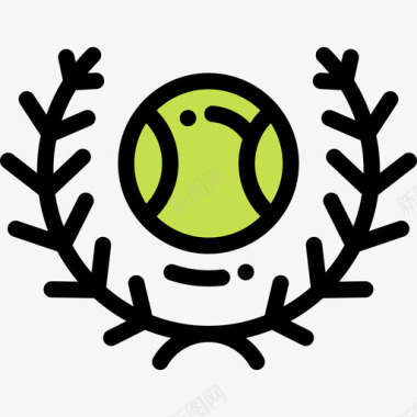 冠军网球线颜色图标图标