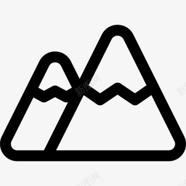 山旅行76直线图标图标