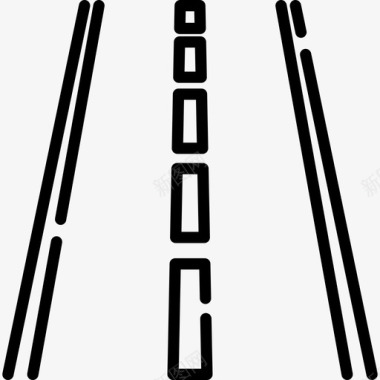 公路公路自行车比赛2直线型图标图标