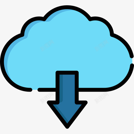 云计算云计算20线性颜色图标svg_新图网 https://ixintu.com 云计算 云计算20 线性颜色