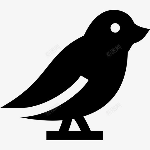 小鸟自然17填充图标svg_新图网 https://ixintu.com 填充 小鸟 自然17