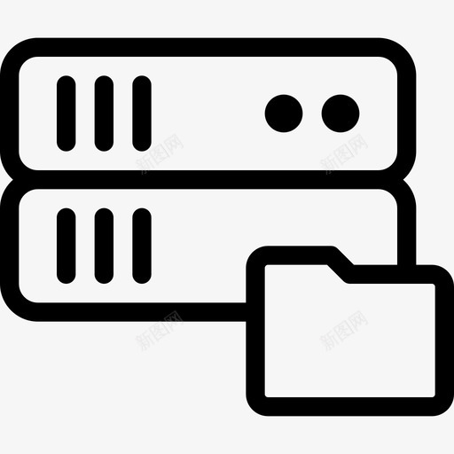 服务器服务器数据库2线性图标svg_新图网 https://ixintu.com 服务器 服务器数据库2 线性