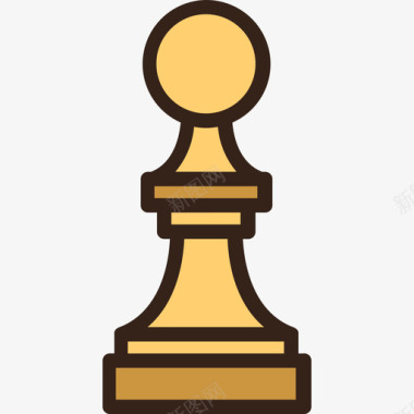 毕肖普国际象棋3线颜色图标图标