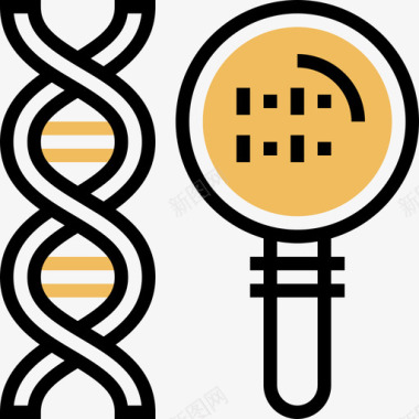 遗传生物化学6黄影图标图标