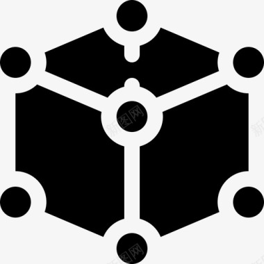 立方体网络维护9填充图标图标