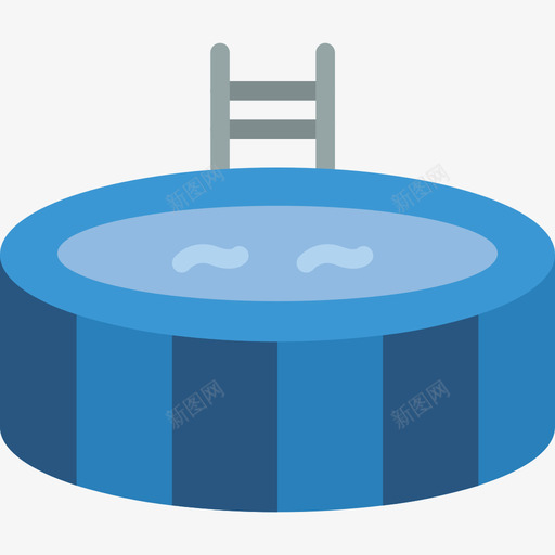 游泳池夏季时间3公寓图标svg_新图网 https://ixintu.com 公寓 夏季时间3 游泳池