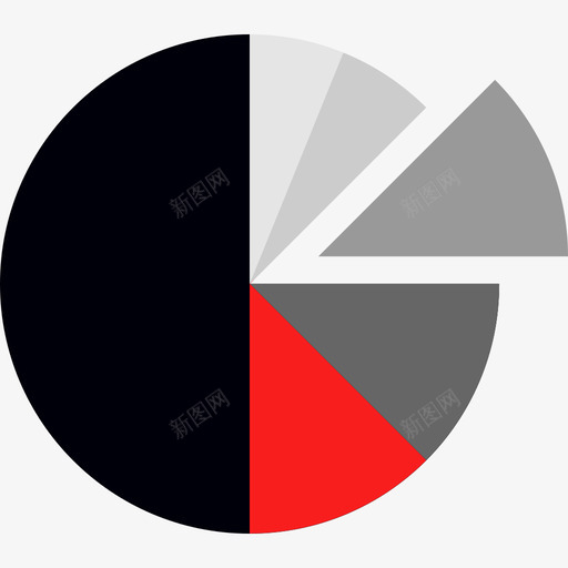 饼图图表和图表10扁平图标svg_新图网 https://ixintu.com 图表和图表10 扁平 饼图