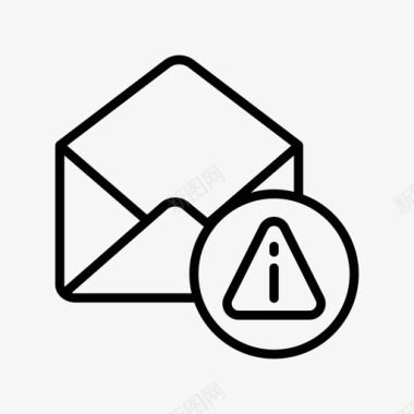 邮件错误信封感叹号图标图标