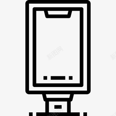 广告牌数字广告3线性图标图标