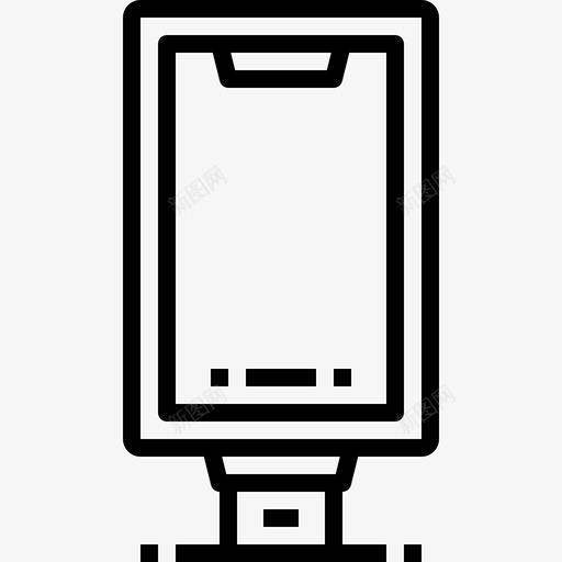 广告牌数字广告3线性图标svg_新图网 https://ixintu.com 广告牌 数字广告3 线性