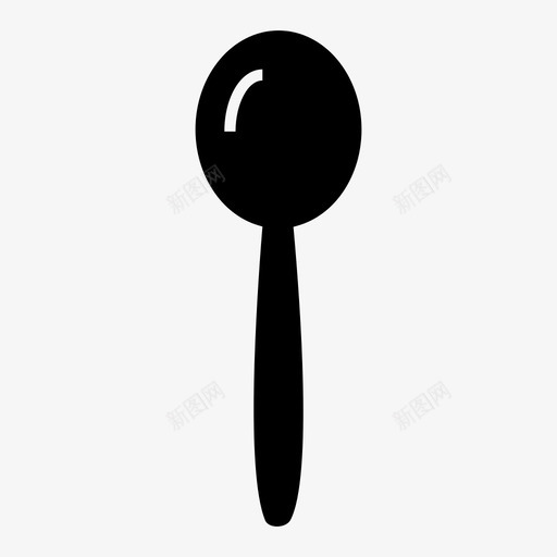 勺子餐厅深色图标svg_新图网 https://ixintu.com 勺子 餐厅深色