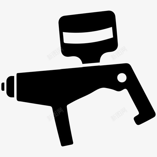 喷枪汽车漆喷漆枪图标svg_新图网 https://ixintu.com 喷枪 喷漆机 喷漆枪 施工和工具 汽车漆