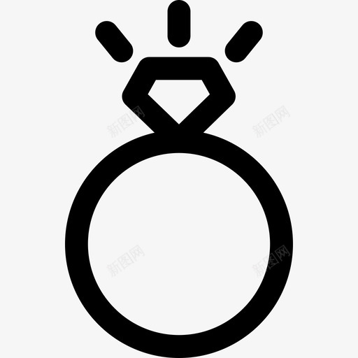 订婚戒指浪漫16直线型图标svg_新图网 https://ixintu.com 浪漫16 直线型 订婚戒指