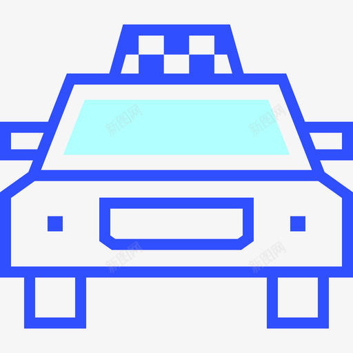 出租车旅行57线性颜色图标svg_新图网 https://ixintu.com 出租车 旅行57 线性颜色