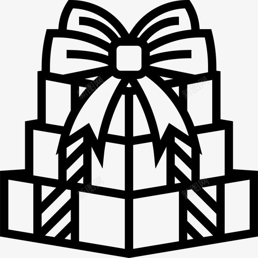 礼物圣诞114直系图标svg_新图网 https://ixintu.com 圣诞114 直系 礼物