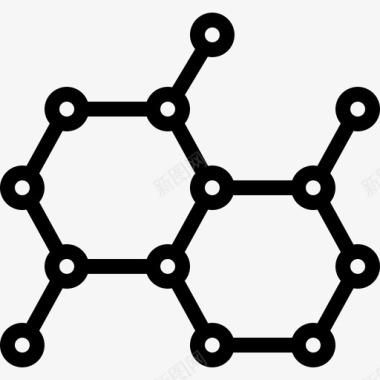 分子科学46线性图标图标