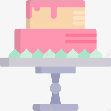 蛋糕蛋糕店17扁平图标图标