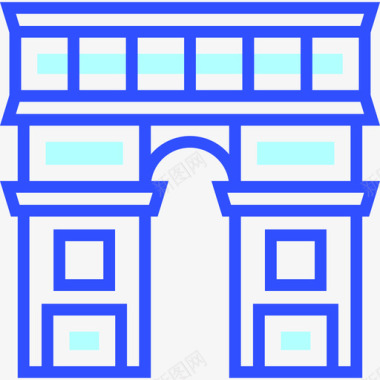 巴黎凯旋门酒店图标图标