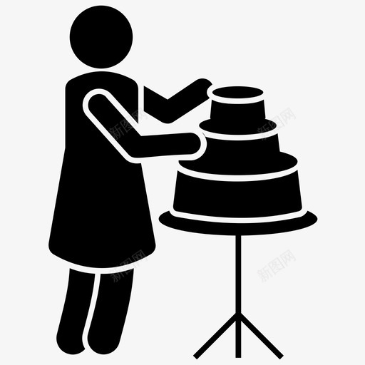蛋糕顶部蛋糕装饰蛋糕糖霜图标svg_新图网 https://ixintu.com 烹饪元素字形图标 甜点装饰 蛋糕糖霜 蛋糕装饰 蛋糕顶部 装饰蛋糕