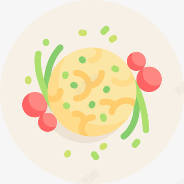 菜花纯素食品3个平的图标图标