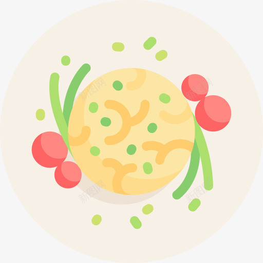 菜花纯素食品3个平的图标svg_新图网 https://ixintu.com 平的 纯素食品3个 菜花