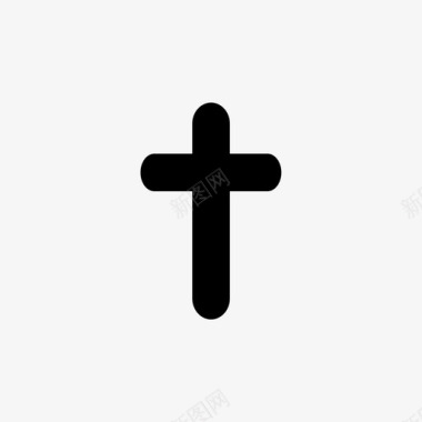 基督教教堂十字架图标图标