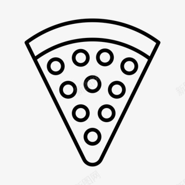 披萨片烹饪吃图标图标