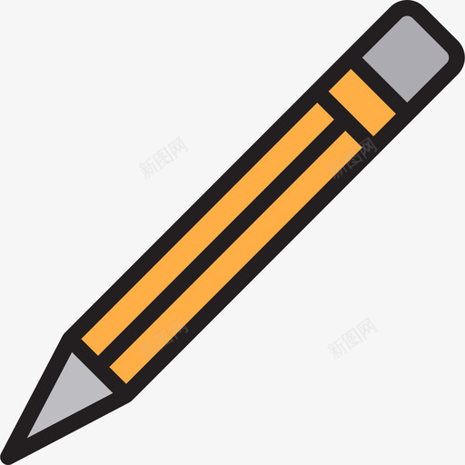 铅笔33学校线颜色图标svg_新图网 https://ixintu.com 33学校 线颜色 铅笔
