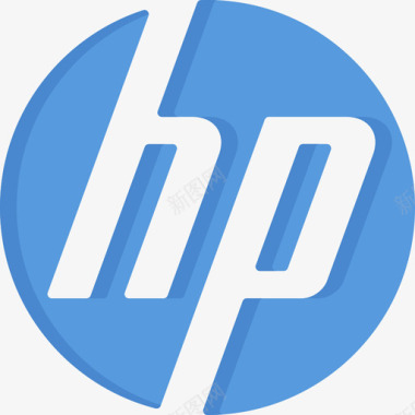 Hp技术徽标2扁平图标图标