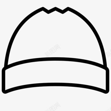 毛线帽配件服装图标图标