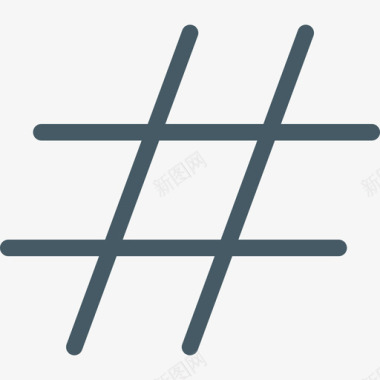 Hashtag文本编辑器29扁平图标图标