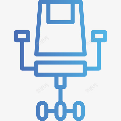 办公椅72号办公室梯度图标svg_新图网 https://ixintu.com 72号办公室 办公椅 梯度