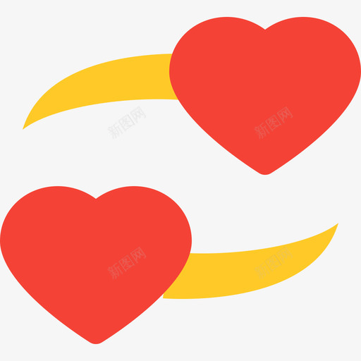 心脏表情符号2平坦图标svg_新图网 https://ixintu.com 平坦 心脏 表情符号2