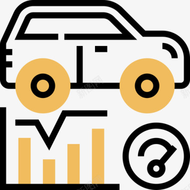 分析汽车服务15黄影图标图标