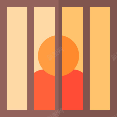 囚犯和平人权4号公寓图标图标