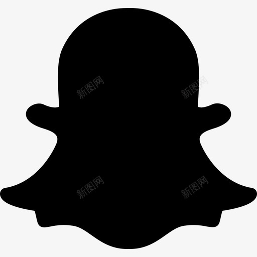 Snapchat社交16已填充图标svg_新图网 https://ixintu.com Snapchat 已填充 社交16