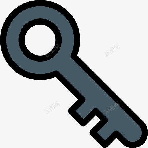 钥匙工器具线颜色图标svg_新图网 https://ixintu.com 工器具 线颜色 钥匙