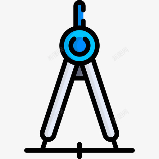 指南针图形34线颜色图标svg_新图网 https://ixintu.com 图形设计34 指南针 线颜色