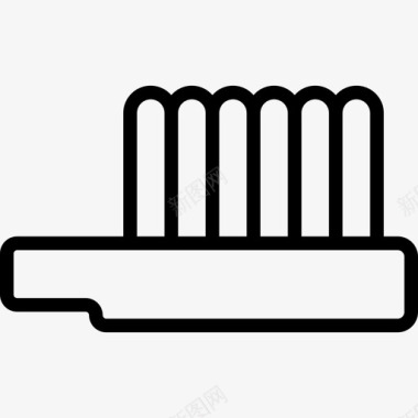 牙刷家装浴室直线型图标图标