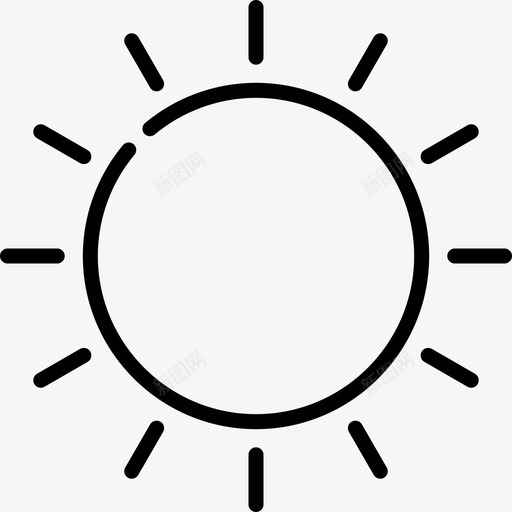 太阳热带19直线型图标svg_新图网 https://ixintu.com 太阳 热带19 直线型