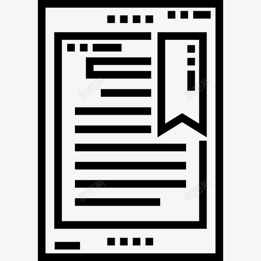 电子书大学6线性图标svg_新图网 https://ixintu.com 大学6 电子书 线性