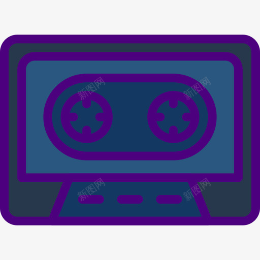 盒式磁带音乐和乐器6线性彩色图标svg_新图网 https://ixintu.com 盒式磁带 线性彩色 音乐和乐器6