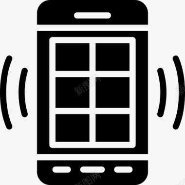 智能手机用户界面mobile4固态图标图标