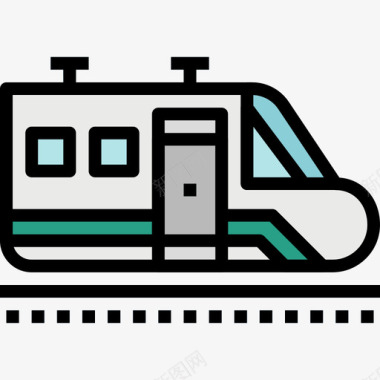 火车旅行119线颜色图标图标