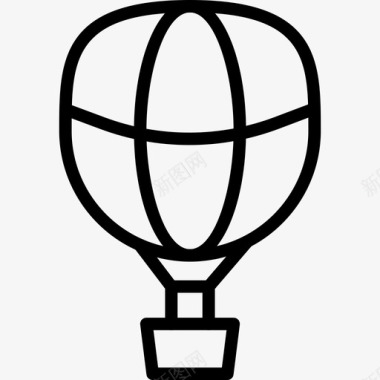 气球旅行82直线图标图标