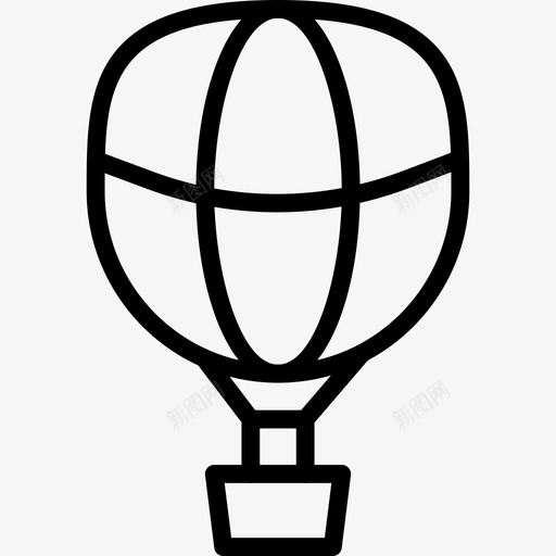 气球旅行82直线图标svg_新图网 https://ixintu.com 旅行82 气球 直线