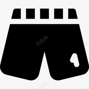 短裤足球3填充图标图标