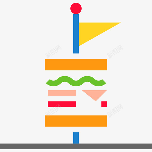 食物聚会和庆祝活动5平铺图标svg_新图网 https://ixintu.com 平铺 聚会和庆祝活动5 食物